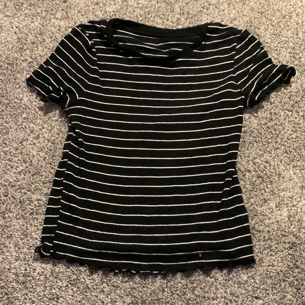 Black Striped Top